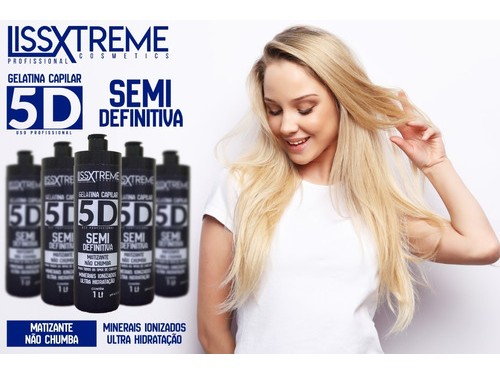 Kit 3 Progressiva Gel Matizadora Semi Definitiva 5d Lissxtreme 1l