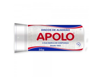 Discos de Algodão Apolo Dupla Face 35gr