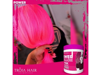 Máscara Tonalizante Troia Collor Pink Rosa Troia Hair 500gr