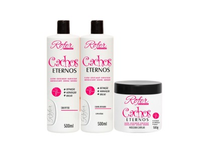 Kit Definição De Cachos Eternos Rofer 3x500ml