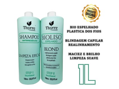 Kit Selagem termica Organica Bio Liso Thyrre 2x1L