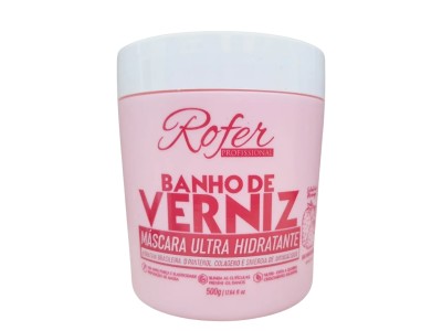 Mascara Ultra Hidratante Banho de Verniz morango Rofer 500gr