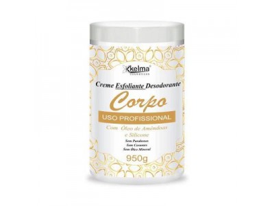 Creme Esfoliante Desodorante Kelma para Corpo com Óleo de Amendoas  950 g