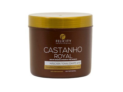 Mascara Tonalizante Castanho Royal Felicity 500gr