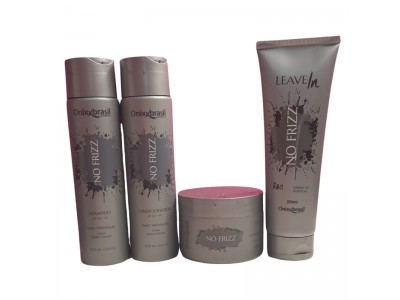 Kit No Frizz Shamp+Cond+Masc+Leave-in  Onixx Brasil