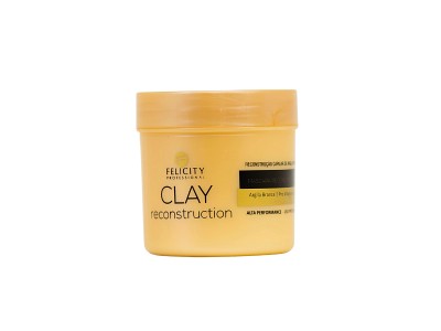 Mascara Clay Reconstrução  Argila Branca Felicity 250g