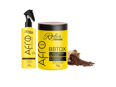 Btox Afro Coffee Rofer + 1K Intensificador Afro Coffee Rofer