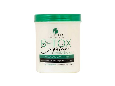 Botox Argila Branca 0% Formol Felicity Professional 1k